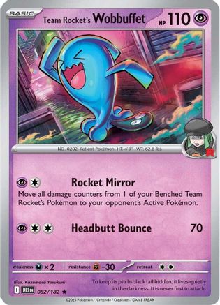 Team Rocket's Wobbuffet (82) Holofoil [SV10: Destined Rivals]