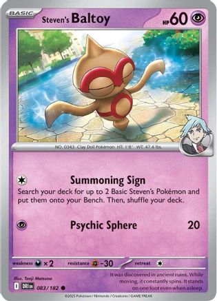Steven's Baltoy (83/182)  [SV10: Destined Rivals]
