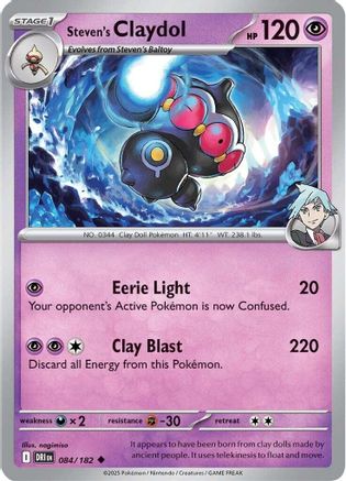 Steven's Claydol (84) Reverse Holofoil [SV10: Destined Rivals]