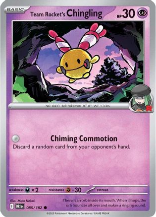 Team Rocket's Chingling (85/182) Reverse Holofoil [SV10: Destined Rivals]