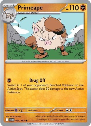 Primeape (91/182)  [SV10: Destined Rivals]