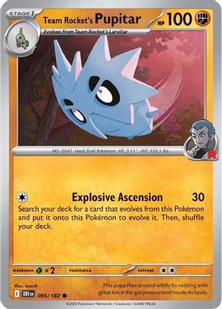 Team Rocket's Pupitar (95/182)  [SV10: Destined Rivals]