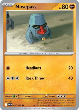 Nosepass (97/182)  [SV10: Destined Rivals]