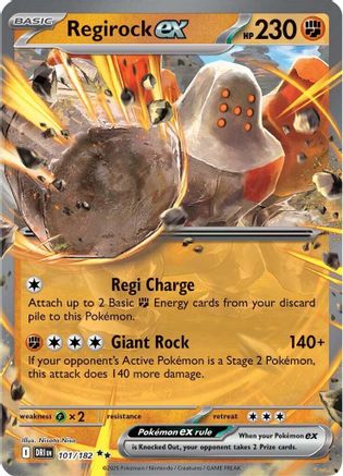 Regirock ex - 101/182 (101) Holofoil [SV10: Destined Rivals]