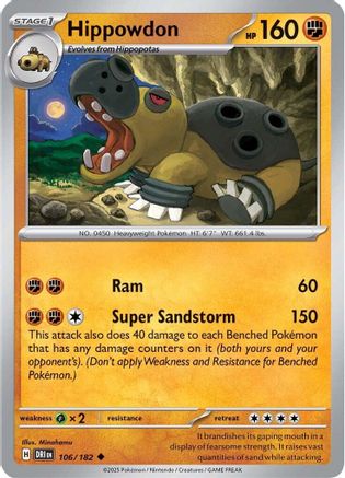 Hippowd (106/182) Reverse Holofoil [SV10: Destined Rivals]