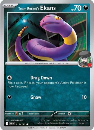 Team Rocket's Ekans (112/182)  [SV10: Destined Rivals]