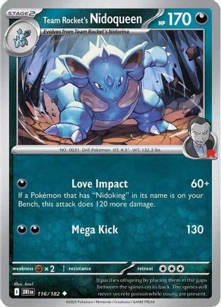 Team Rocket's Nidoqueen 116/182  [SV10: Destined Rivals]