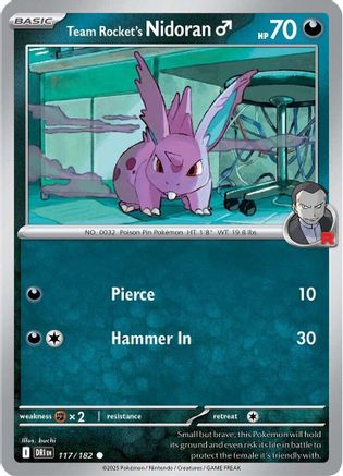 Team Rocket's Nidorand 117/182  [SV10: Destined Rivals]