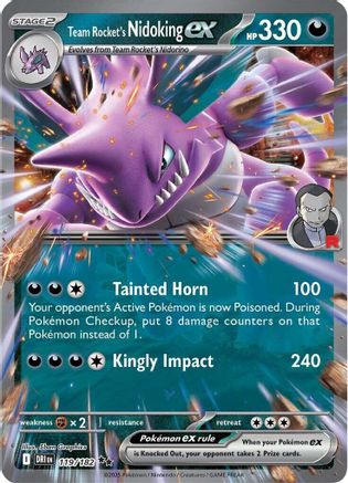 Team Rocket's Nidoking ex - 119/182 (119) Holofoil [SV10: Destined Rivals]