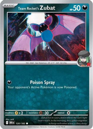 Team Rocket's Zubat 120/182  [SV10: Destined Rivals]