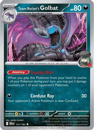 Team Rocket's Golbat (121/182)  [SV10: Destined Rivals]