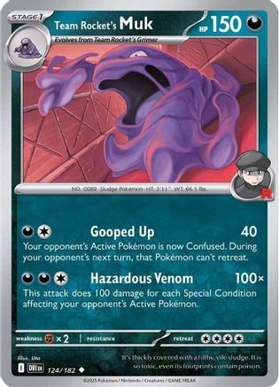 Team Rocket's Muk (124) Reverse Holofoil [SV10: Destined Rivals]