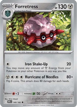 Forretress (140/182) Reverse Holofoil [SV10: Destined Rivals]