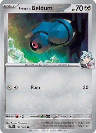 Steven's Beldum (143/182) Reverse Holofoil [SV10: Destined Rivals]