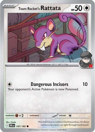 Team Rocket's Rattata (147)  [SV10: Destined Rivals]