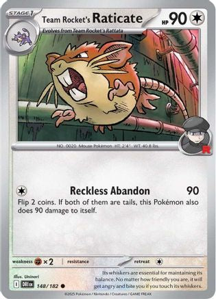 Team Rocket's Raticate - 148/182  [SV10: Destined Rivals]