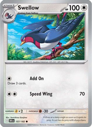Swellow (157/182)  [SV10: Destined Rivals]
