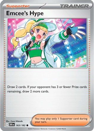 Emcee's Hype - 163/182  Reverse Holofoil [SV10: Destined Rivals]