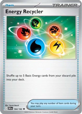 Energy Recycler (164/182) Reverse Holofoil [SV10: Destined Rivals]