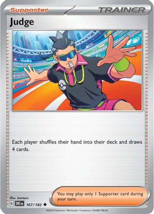 Judge - 167/182 (167) Reverse Holofoil [SV10: Destined Rivals]