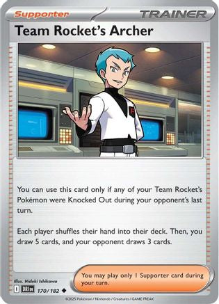 Team Rocket's Archer - 170/182 (170) Reverse Holofoil [SV10: Destined Rivals]