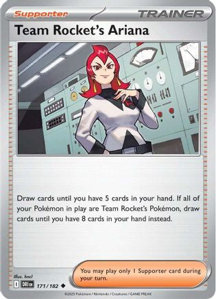 Team Rocket's Ariana - 171/182 (171) Reverse Holofoil [SV10: Destined Rivals]