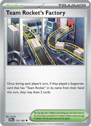 Team Rocket's Factory (173/182) Reverse Holofoil [SV10: Destined Rivals]