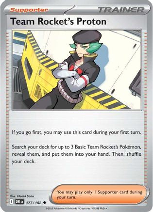 Team Rocket's Proton - 177/182  Reverse Holofoil [SV10: Destined Rivals]