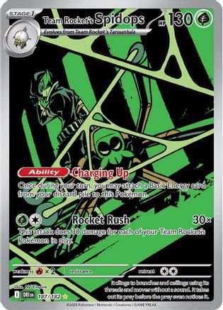 Team Rocket's Spidops - 187/182 (187) Holofoil [SV10: Destined Rivals]
