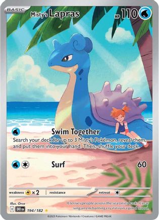 Misty's Lapras - 194/182 (194) Holofoil [SV10: Destined Rivals]