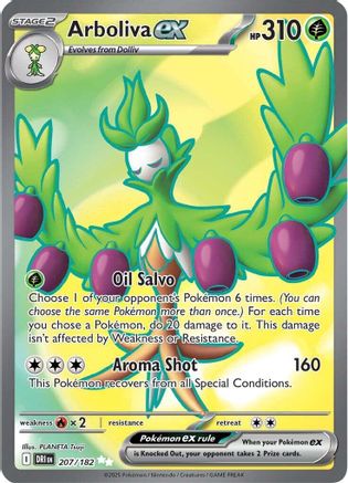Arboliva ex - 207/182 (207) Holofoil [SV10: Destined Rivals]