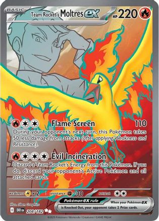 Team Rocket's Moltres ex - 208/182 (208) Holofoil [SV10: Destined Rivals]