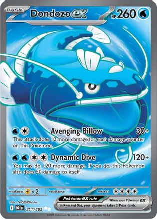 Dondozo ex - 211/182 (211) Holofoil [SV10: Destined Rivals]