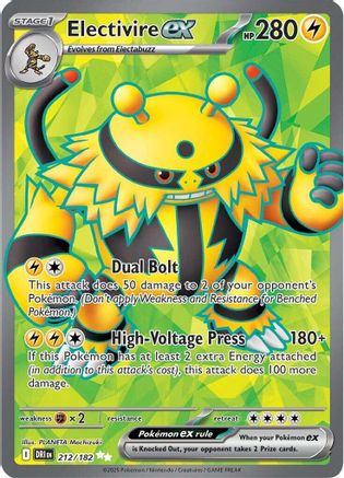 Electivire ex - 212/182 (212) Holofoil [SV10: Destined Rivals]