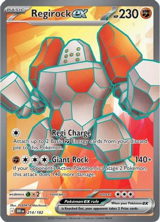 Regirock ex - 214/182  Holofoil [SV10: Destined Rivals]