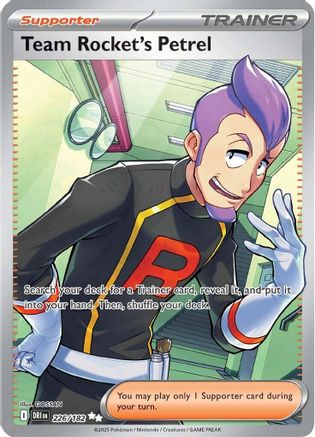 Team Rocket's Petrel - 226/182 (226) Holofoil [SV10: Destined Rivals]