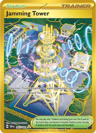 Jamming Tower (243/182) Holofoil [SV10: Destined Rivals]