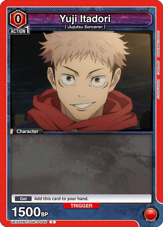 Yuji Itadori (3-040) (Box Topper Foil) (UEX02BT/JJK-3-040) (UEX02BT: Jujutsu Kaisen Vol.2)