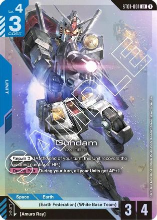 Gundam (ST01-001) Holofoil [Starter Deck 01: Heroic Beginnings]
