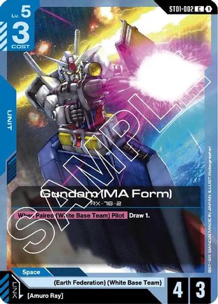 Gundam (MA Form) (ST01-002)  [Starter Deck 01: Heroic Beginnings]