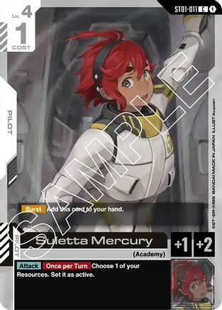 Suletta Mercury (ST01-011)  [Starter Deck 01: Heroic Beginnings]
