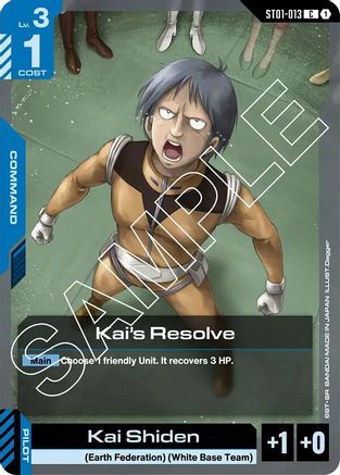 Kai's Resolve (ST01-013)  [Starter Deck 01: Heroic Beginnings]