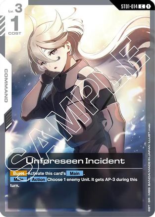 Unforeseen Incident (ST01-014)  [Starter Deck 01: Heroic Beginnings]