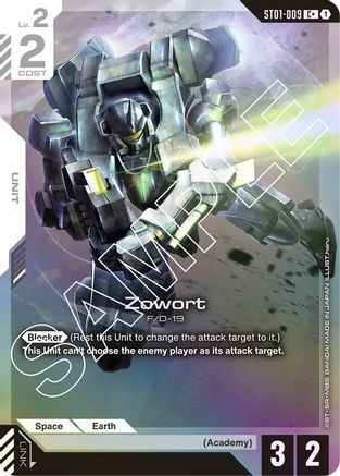 Zowort (C+) (ST01-009) Holofoil [Starter Deck 01: Heroic Beginnings]
