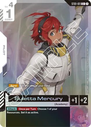 Suletta Mercury (C+) (ST01-011) Holofoil [Starter Deck 01: Heroic Beginnings]