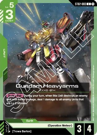 Gundam Heavyarms (ST02-003)  [Starter Deck 02: Wings of Advance]