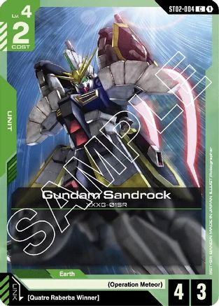 Gundam Sandrock (ST02-004)  [Starter Deck 02: Wings of Advance]