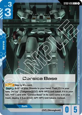 Corsica Base (ST02-016)  [Starter Deck 02: Wings of Advance]
