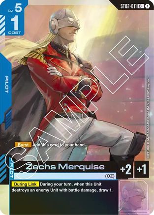 Zechs Merquise (C+) (ST02-011) Holofoil [Starter Deck 02: Wings of Advance]