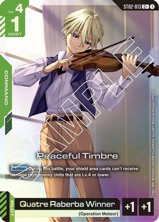 Peaceful Timbre (C+) (ST02-013) Holofoil [Starter Deck 02: Wings of Advance]